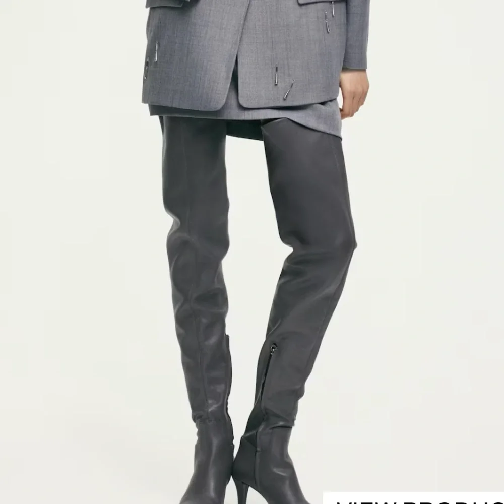 H&M Thigh High Sock Boot(dark gray) Sz 7. NWT - Picture 2 of 4